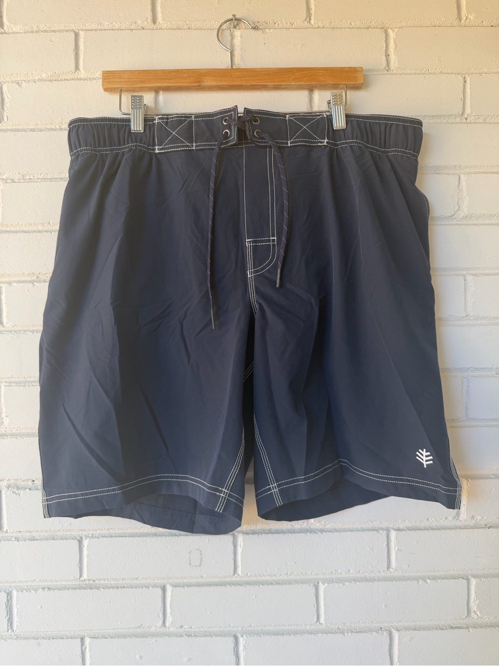 Coolibar Men's Island Swim Trunks Navy Blue UPF 50+ - Size XL